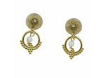 Boucles d'oreilles résine nacre DUNE
