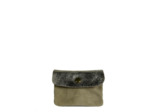 Farfouillette Petit Porte-Monnaie En Daim Naturel / Doré