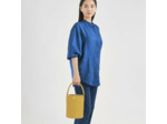 Longchamp Le Pliage Cuir De Russie Sac Seau Maïs