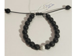Agate noire, howlite