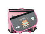 Pol Fox Cartable Reversible 38cm The Coolest Rose et Gris