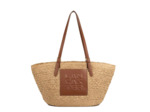 Lancaster Le Panier Grand Sac Cabas Osier 518-081 Cognac
