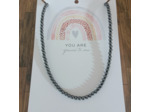 Collier en perles hématite