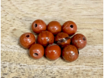 PERLES JASPE ROUGE