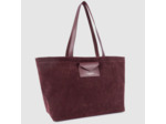 Lancaster Suedine KBA Grand Sac Shopping Aspect Suédine 518-063 Bordeaux