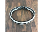 Bracelet homme cuir noir et blanc
