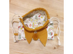 Sac à dos Pochon pour enfant, modèle Lapinou, couleur éléphant arc-en-ciel