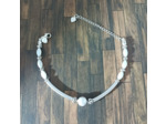 Bracelet perles de culture et acier inoxydable