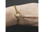 Bracelet grosse chaîne étoile/doré