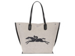 Longchamp Roseau Essentiel Toile Shopping L Ecru