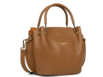 Lancaster Foulonne Double Sac A Main Louisa 470-18 Camel In Orange