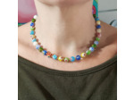 Collier de perles millefiori 8mm