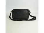 Mila Louise Mama PG2 Sac Trotteur Toile Garnie Cuir Noir