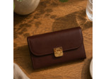 Gérard Darel PM Wallet Portefeuille En Cuir Marron