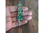 Broche femme en coquille d'ormeau