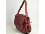 Biba Meyers Sac Besace en Cuir Lavé Sculpté MEE1L Granate
