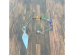 Pendule opale blanc et 7 chakras