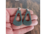 Boucles d'oreilles Lena triangle en ivoire végétal