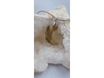Pendentif quartz fantôme + cordon en cuir olpa944