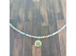 Collier amazonite œil porte bonheur