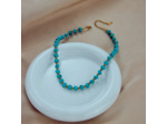 Collier turquoise/doré