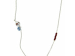 Collier long bordeaux Oralya