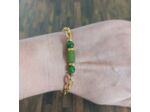 Bracelet chaîne Jade vert
