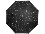 Isotoner Parapluie Canne Auto Pois Noir/Jaune