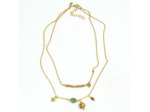 Collier ras de cou double rang Salvia