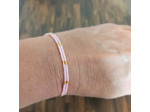 Bracelet double Miyuki rose