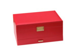 Maison Scarlett boîte à bijoux Denise Cuir PU Rouge