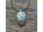 Gros collier cornaline/bronzite