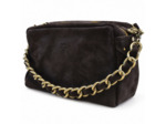 Mila Louise Mama V Sac Trotteur En Cuir Effet Velours Brun