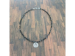 Tour de cou obsidienne facettée poing