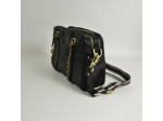 Mila Louise Nell RX Sac Besace Cuir Irisé Noir