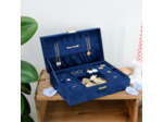 Maison Scarlett Boîte A Bijoux Louise En Velours Bleu Marine