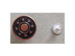 Bouton jeans métal cuivré 20 mm