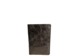 Farfouillette Porte-Papiers Vertical En Cuir Effet Froissé Brillant Taupe