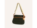Bleu de Chauffe Sac Musette S Coton et Cuir Kaki