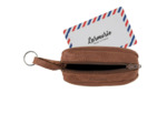 Larmorie Charles Nubuck Porte-Monnaie Terre Brunie