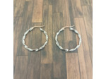 Boucles d'oreilles en acier Inox créoles 29mm Doré ou argenté