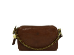 Mila Louise Mama XS BB Petit Sac Trotteur Cuir Résille Cognac