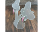 Boucles d'oreilles en acier Inox Rouge-doré ou Rose-argenté ovales