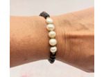 Bracelet en perles d'agate et perles d'eau douce naturelles
