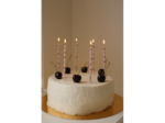 Bougies annivesaire cerise lot de 12