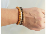 Bracelet triple en perles nacrée 3 couleurs
