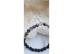 Bracelet agate et cristal tourmaline OLPA1046