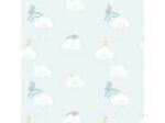 Tissu popeline Sky cloud rhinos Katia Fabrics