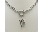 Collier grosse chaîne éclair