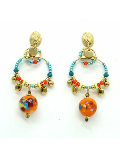 Boucles d'oreilles pampilles PAPAYA